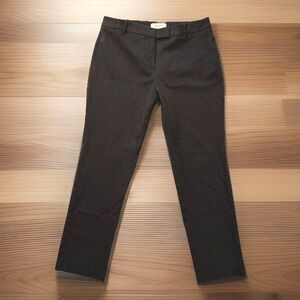 Talbots Petites Charcoal Gray Straight Leg Stretch Pants Size 10P Short